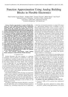 Portada del documento PDF - Redes de Kolmogorov-Arnold Analógicas para la Aproximación Eficiente de Funciones en Electrónica Flexible