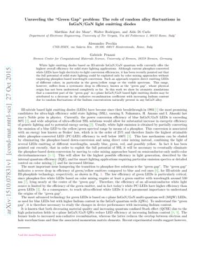 Portada del documento PDF - Análisis Atomístico de la Brecha Verde en LEDs de InGaN/GaN: El Papel de las Fluctuaciones Aleatorias de la Aleación