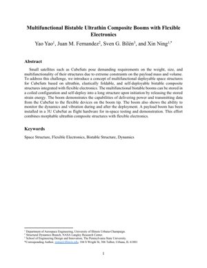 Sampul Dokumen PDF - Batang Komposit Ultratipis Dwistabil Pelbagai Fungsi dengan Elektronik Fleksibel untuk CubeSat
