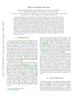 جلد سند PDF - سیلیسین برای الکترونیک‌های انعطاف‌پذیر: تحلیل پیزومقاومت و کاربردهای سامانه‌های الکترومکانیکی نانو (NEMS)