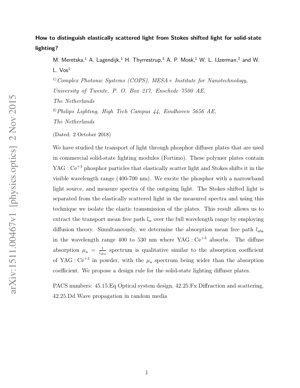 Portada del documento PDF - Análisis del Transporte de Luz y Propiedades Ópticas en Difusores de Fósforo para Iluminación de Estado Sólido